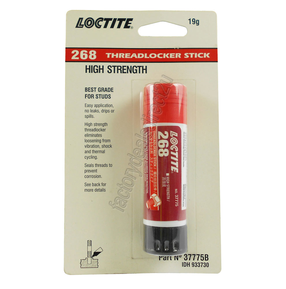 LOCTITE 268 Threadlocker Stud Lock High Strength Stick 19g 37775B