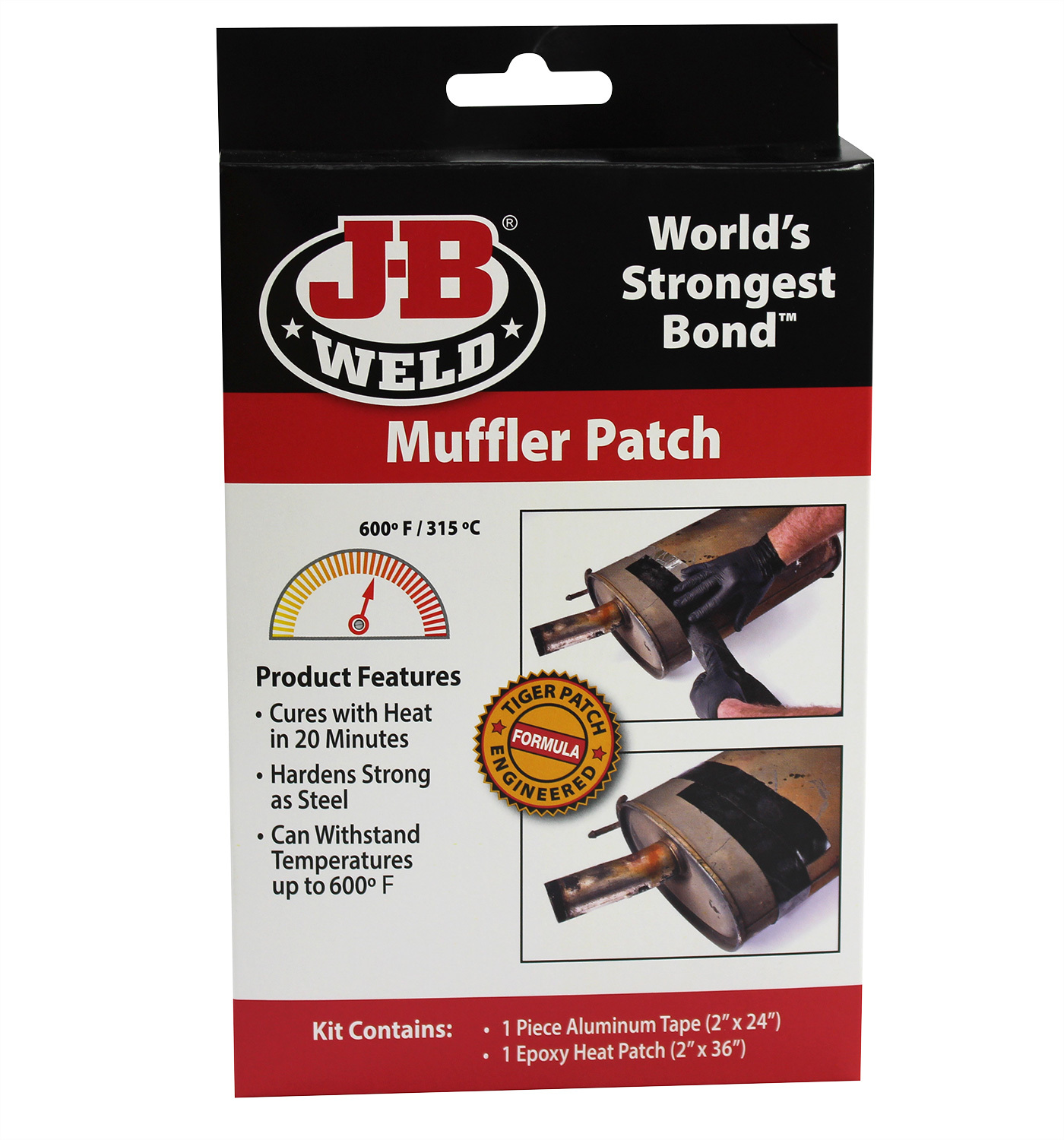 JB Weld Muffler Patch Kit Cures With Heat, Hardens Strong As Steel 39205