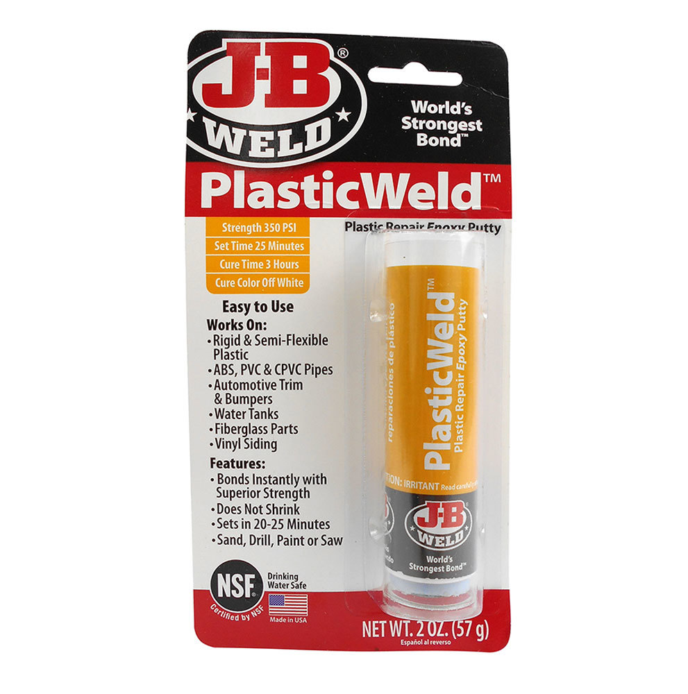 JB Weld PlasticWeld Plastic Repair Epoxy Putty Stick 8237 JB Weld