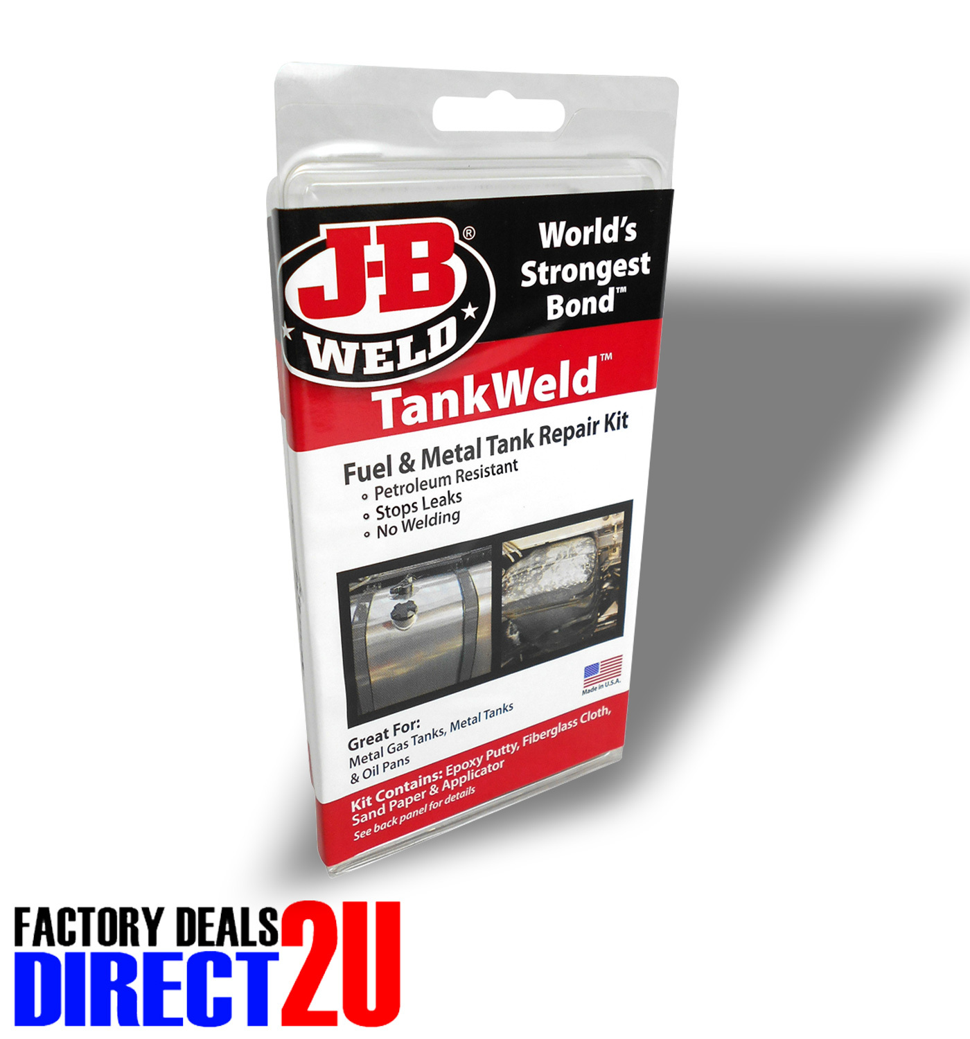 JB Weld Fuel Metal Tank Repair Kit 2110 JB Weld Tank Weld
