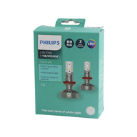 Genuine PHILIPS Ultinon Pro6000 Amber LED Wedge Bulb 12V W5W - Twin Pack  #11961AU60X2