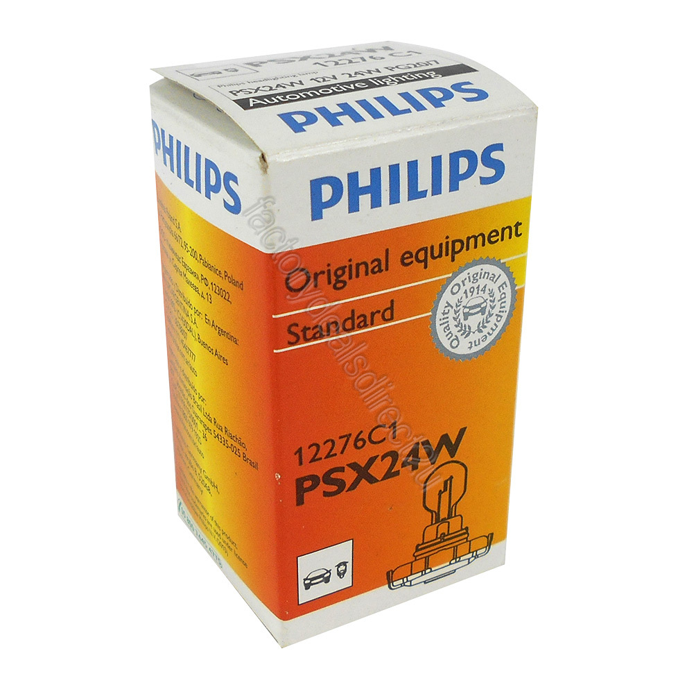 Genuine PHILIPS Standard Fog Lamp Globe PSX24W 12V - Single Bulb