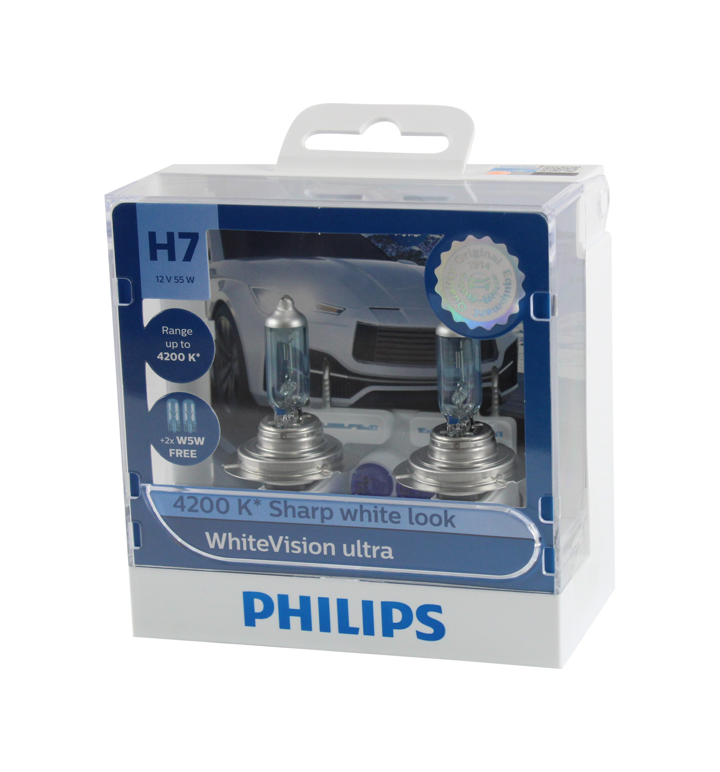 Ampoule H7, white vision ultra - Philips
