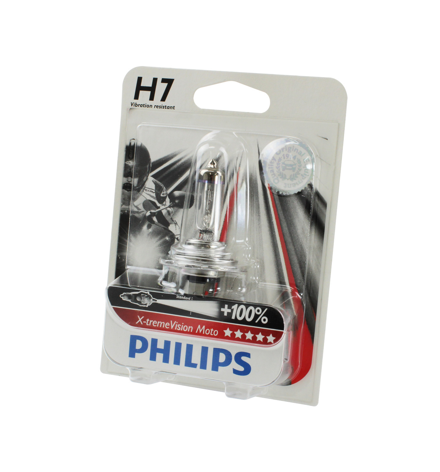 Genuine PHILIPS Motorcycle Xtreme Vision Headlight Bulb H7 12V 55W Single  Globe