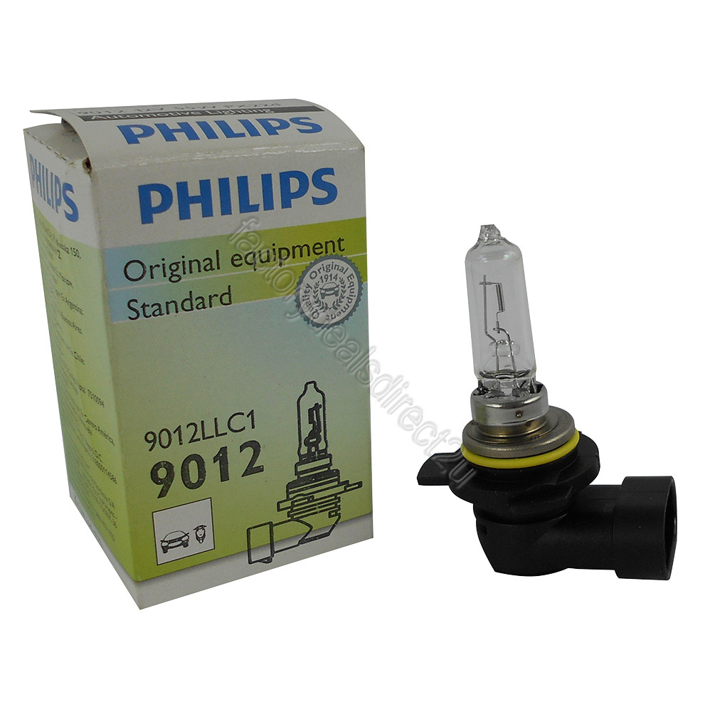 Genuine PHILIPS Eco Vision 9012 HIR2 12V 55w PX22D Bulb - Single Bulb