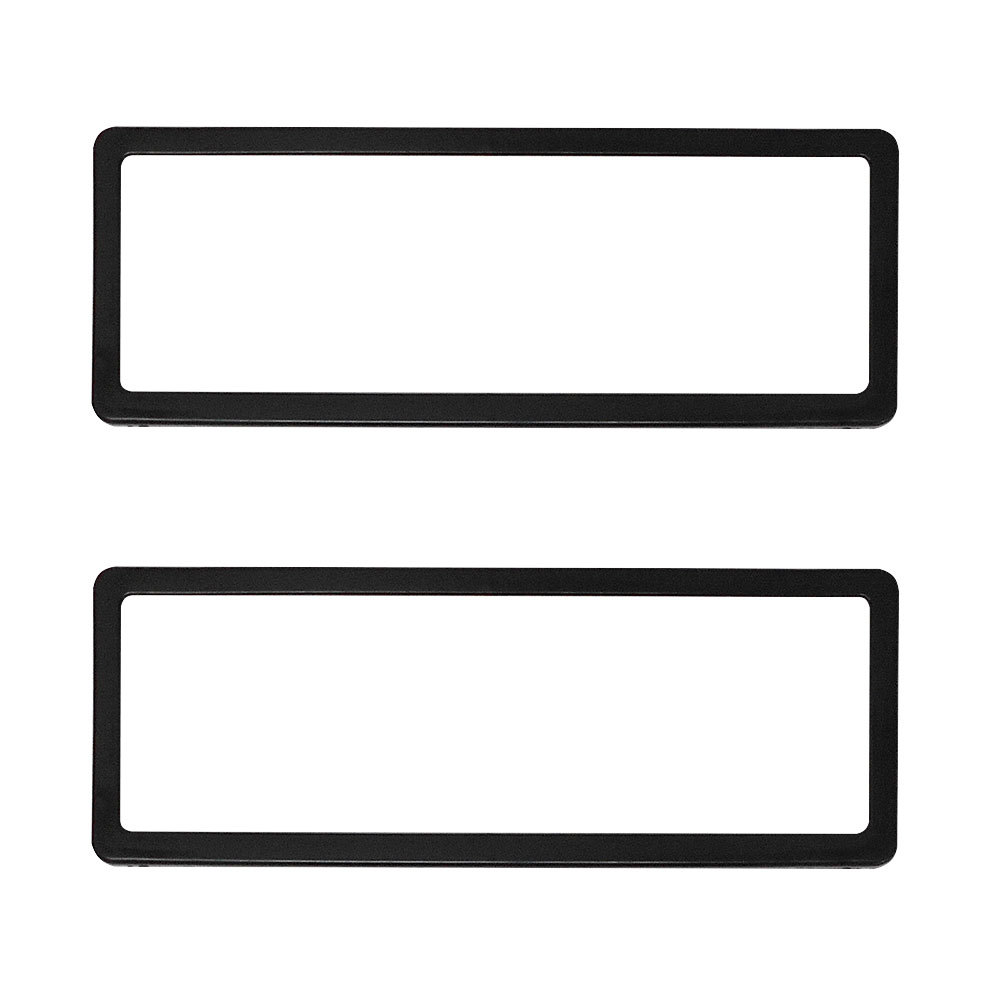 Number Plate Protector Standard Black Clear Pair 6ST QLD VIC SA TAS NT