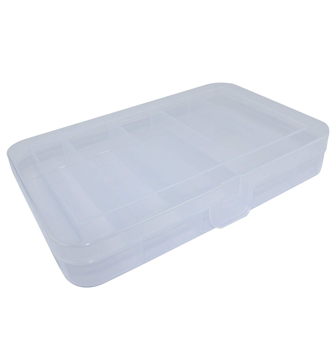 Plastic Storage Box With 5 Compartments 19cm x 12cm x 3cm