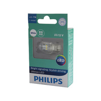 Genuine PHILIPS Ultinon White LED 6000K Wedge Bulb 12V T16 W16W - Single #11067ULWX1