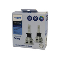 Genuine PHILIPS LED H3 Ultinon Essential 12/24v 6500K Bright White Pair - #11336UE2X2