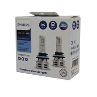 Genuine PHILIPS LED H11 Ultinon Essential G2 12/24v 6500K Bright White - Pair #11362UE2X2