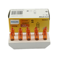 Genuine PHILIPS Standard Amber Indicator Globe HY21W 12V 21W BAW9s - 10 Pack #12146CP