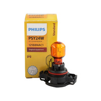Genuine PHILIPS Standard Amber Indicator Globe PSY24W 12V 24W - Single Bulb #12188NAC1