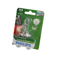 Genuine PHILIPS Eco Vision Headlight Light Bulb H4 12V 60/55W - Single Bulb #12342LLECOB1