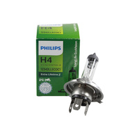 Genuine PHILIPS Eco Vision Headlight Light Bulb H4 12V 60/55W - Single Box #12342LLECOC1
