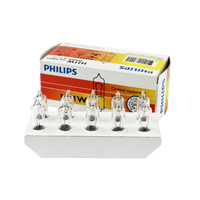 Genuine PHILIPS Standard Clear Indicator Globes H21W BAY9s 12V 21W - 10 Pack #12356CP