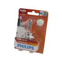 Genuine PHILIPS Rally Vision Headlight H4 Globe 12V 100/90W - Single Bulb #12569RAB1