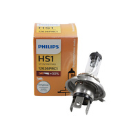Genuine PHILIPS Premium Vision Motorbike Headlight Globe HS1 12V 35/35W - Single #12636C1