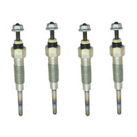 Pack Of 4 Diesel Glow Plugs 11v Suits Hilux LN46 1981 - 1983 2.2L L Diesel #19850-54030NG