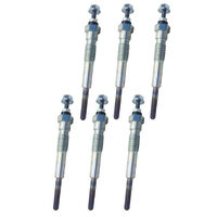 Set Of 6 Glow Plugs 10.5v Suits Landcruiser HJ60 08/80 - 10/82 4.0L 2H Diesel #19850-68010NGx6