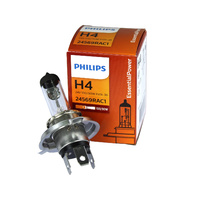 Genuine PHILIPS Essential Power Headlight Bulb H4 24V 100/90W Truck - Single Box #24569RAC1