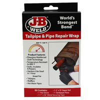 JB Weld Tailpipe & Pipe Repair Kit Seals Insulates & Repairs, Hardens Like Steel #38503