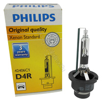 Genuine PHILIPS Xenon Standard Globe D4R 35W - Single HID Headlight Bulb #42406C1