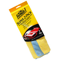 Formula 1 Super 2-Pack - Convenient Two Pack Of Soft Absorbent Microfiber Towels #625059