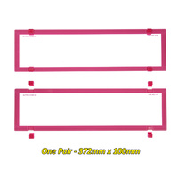 Number Plate Covers Slimline PINK Clear One Pair QLD VIC TAS SA WA NT #6BCVSNL