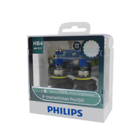Genuine PHILIPS X-treme Vision Pro150 HB4 Headlight Globe 12V 51W - Twin Pack #9006XVP150S2