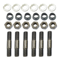 Front Or Rear 8mm Axle Stud, Cone Washer, Spring Washer, And Nut To Suit Landcruiser Hilux 4 Runner - Pack Of 6
