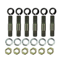 Front Or Rear Axle Flange Stud, Cone Washer, Spring Washer, And Nut To Suit Landcruiser HDJ78 HDJ79 - Pack Of 6