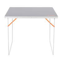 Wildtrak Compact Aluminum Camping Table 80cm X 70cm X 60cm Folds Flat For Easy Storage