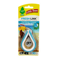 Little Trees Air Freshener Fresh Link - Caribbean Colada - Single #CTK-52025