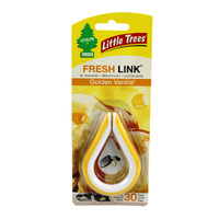 Little Trees Air Freshener Fresh Link - Golden Vanilla - Single #CTK-52032