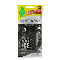 Little Trees Air Freshener Vent Wrap - Black Ice Scent - 4 Pack #CTK-52731