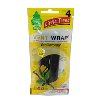 Little Trees Air Freshener Vent Wrap - Vanillaroma Scent - 4 Pack #CTK-52732