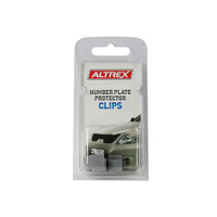 Altrex Replacement Chrome 'U' Shape Number Plate Cover Protector Clips Pack Of 4 #CU4C