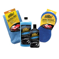 Formula 1 Premium Wash And Wax Kit - Liquid Wax, Wash, Sponge & Super Dry #F1-1