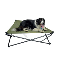 Camping Pet Dog Bed Raised Foldable Compact 16mm Steel Frame 87 x 87cm #FB.20