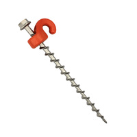 Outback Tracks G2 Ground Dogs 250mm Stainless Steel Screw Peg #G2GD1W