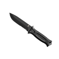 Genuine Gerber StrongArm Fixed Blade Knife USA Made - Black With Sheath #GE31002933