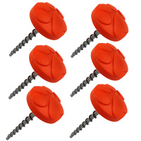 Outback Tracks 120mm Ground Puppy Screw In Peg Ideal For Ground Sheets Pack of 6 #GP100WP_x6