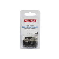 Altrex Number Plate Rego Anti-Theft Security Screws 3 Types - Pack of 12 #RPL12