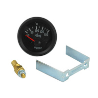 Speco Meter Automotive 2" Electric Oil Temperature Gauge Black 50-150 #523-15