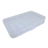 Plastic Storage Box With 5 Compartments 19cm x 12cm x 3cm #TFS-005