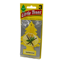 Little Trees Air Freshener Trees - Vanillaroma Scent - 3 Pack #U3S-32005